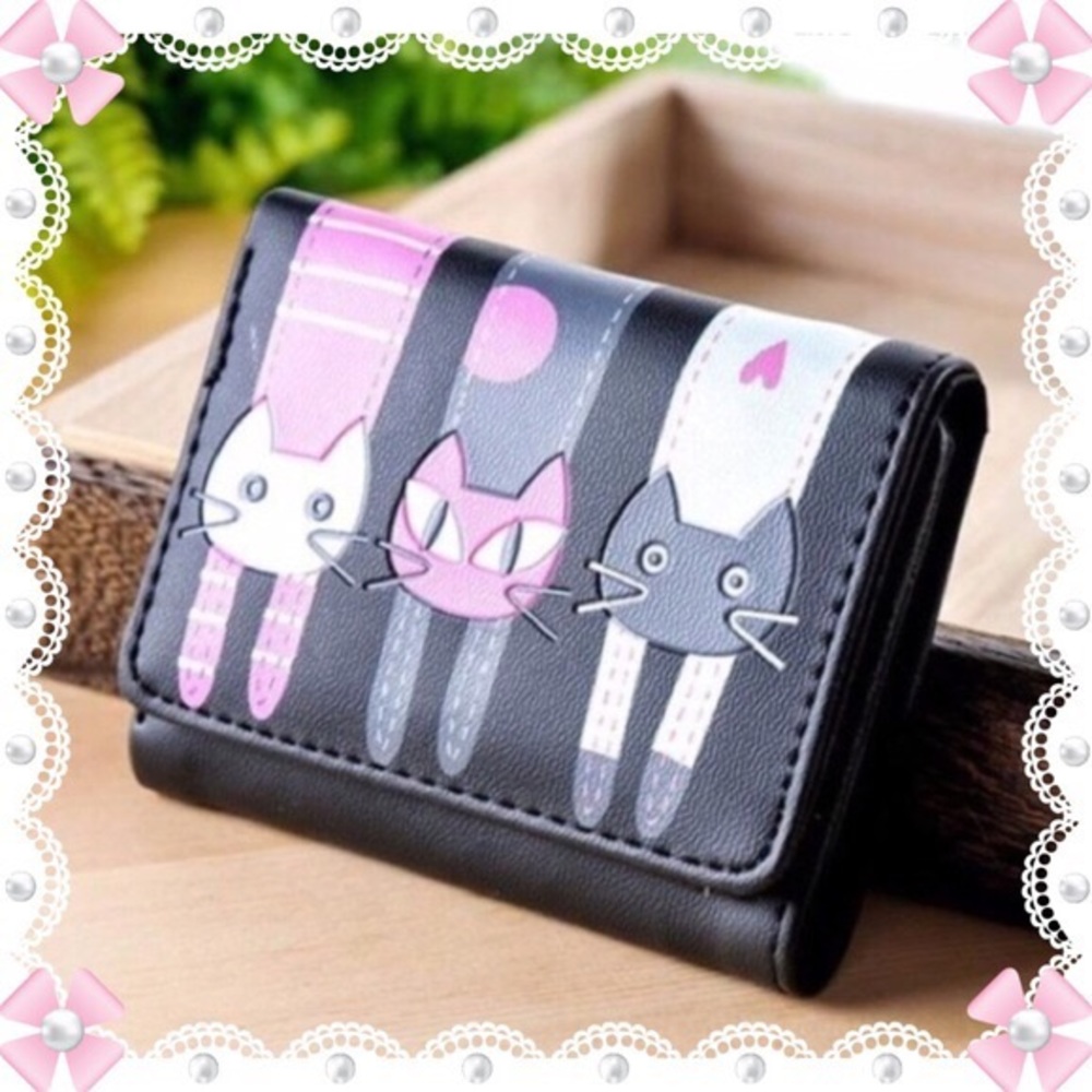 🆕👛🐈‍⬛AUCTION PRICE 👩🏻‍⚖️Cute Black Cat Wallet
